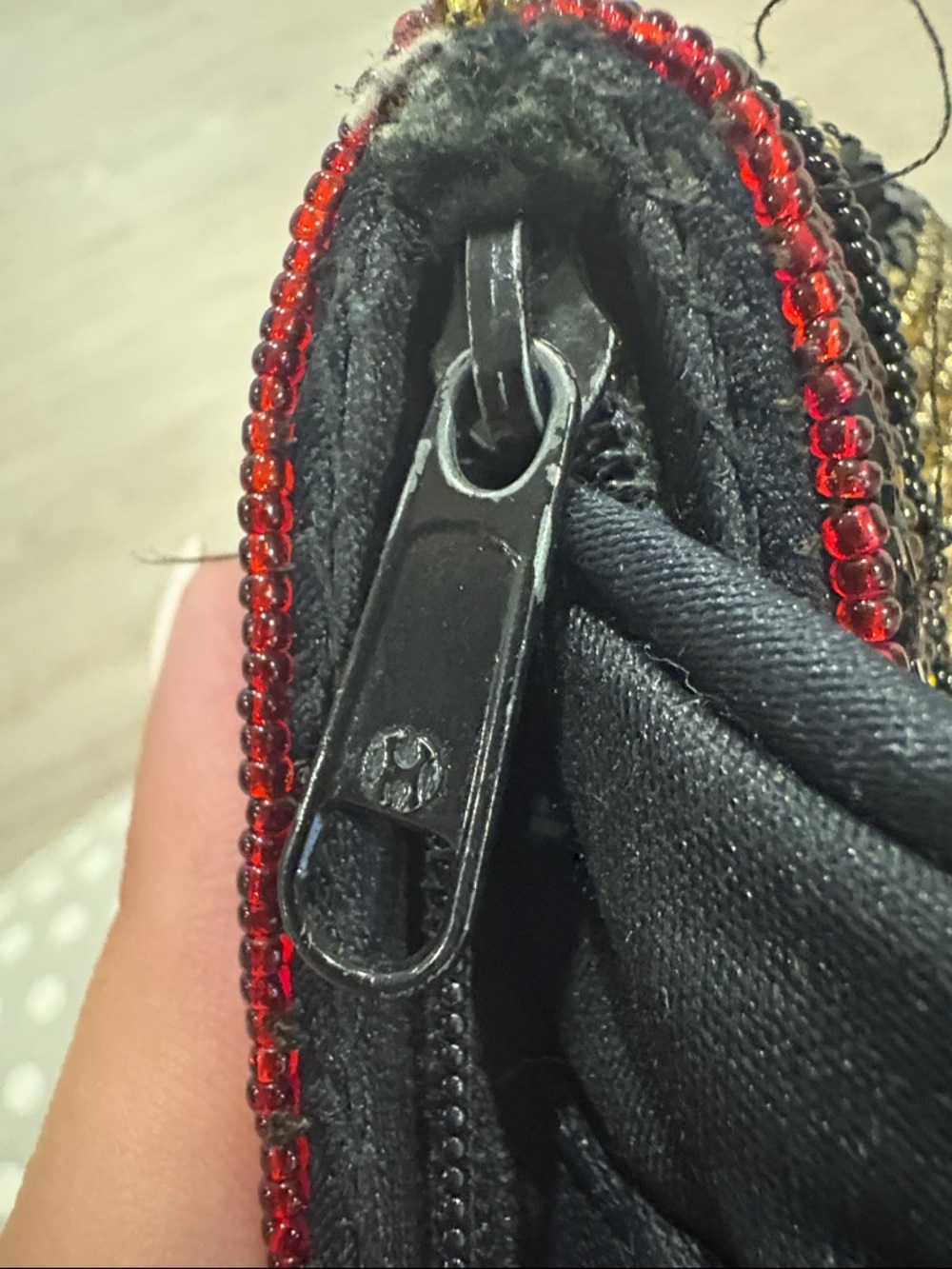 Dior Beaded Clutch in Black, Gold, Green & Red - Picture 11 of 11